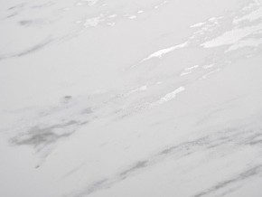 Стол BELLUNO 160 MARBLES KL-99 Белый мрамор матовый, итальянская керамика/ белый каркас, ®DISAUR в Качканаре - kachkanar.mebel24.online | фото 3