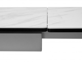 Стол BELLUNO 160 MARBLES KL-99 Белый мрамор матовый, итальянская керамика/ белый каркас, ®DISAUR в Качканаре - kachkanar.mebel24.online | фото 9