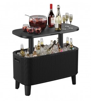 Стол Беви Бар (Bevy Bar Large Cool Bar), графит в Качканаре - kachkanar.mebel24.online | фото 3