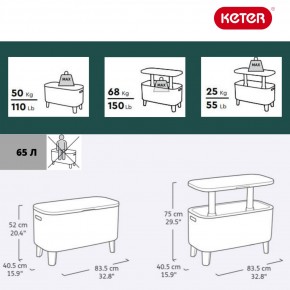Стол Беви Бар (Bevy Bar Large Cool Bar), коричневый в Качканаре - kachkanar.mebel24.online | фото 2