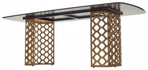 Стол CHIAVARI 220 KL-188 Контрастный мрамор матовый, итальянская керамика / Шампань, ®DISAUR в Качканаре - kachkanar.mebel24.online | фото 5