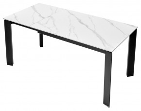 Стол CORNER 120 MATT WHITE MARBLE SOLID CERAMIC / BLACK, ®DISAUR в Качканаре - kachkanar.mebel24.online | фото 7