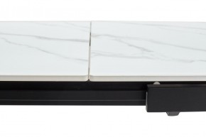Стол CORNER 120 MATT WHITE MARBLE SOLID CERAMIC / BLACK, ®DISAUR в Качканаре - kachkanar.mebel24.online | фото 8