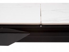 Стол CREMONA 140 MATTE STATUARIO Белый мрамор матовый, керамика/ черный каркас, ®DISAUR в Качканаре - kachkanar.mebel24.online | фото 4