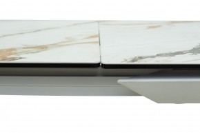 Стол CREMONA 160 KL-188 Контрастный мрамор / белый каркас, ®DISAUR в Качканаре - kachkanar.mebel24.online | фото 5