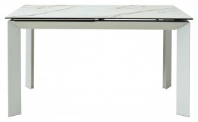 Стол CREMONA 160 KL-188 Контрастный мрамор / белый каркас, ®DISAUR в Качканаре - kachkanar.mebel24.online | фото 8