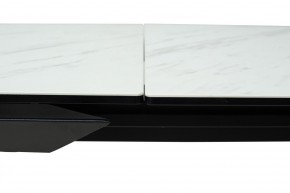 Стол CREMONA 160 KL-99 Белый мрамор матовый, итальянская керамика / черный каркас, ®DISAUR в Качканаре - kachkanar.mebel24.online | фото 4