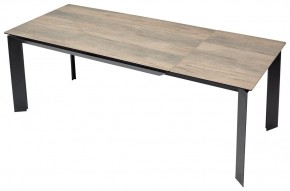 Стол CREMONA 180 KL-61 Под дерево, итальянская керамика / черный каркас, ®DISAUR в Качканаре - kachkanar.mebel24.online | фото 2