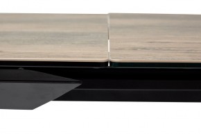 Стол CREMONA 180 KL-61 Под дерево, итальянская керамика / черный каркас, ®DISAUR в Качканаре - kachkanar.mebel24.online | фото 4