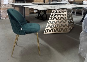 Стол ENNA 220 KL-188 Контрастный мрамор матовый, итальянская керамика/ каркас цвета шампань, ®DISAUR в Качканаре - kachkanar.mebel24.online | фото 7