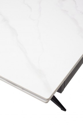 Стол FORIO 160 MATT WHITE MARBLE SOLID CERAMIC / BLACK, ®DISAUR в Качканаре - kachkanar.mebel24.online | фото 9