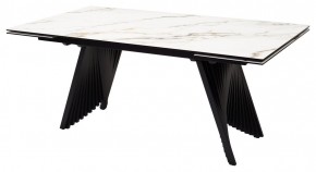 Стол IVAR 180 MARBLES KL-188 Контрастный мрамор, итальянская керамика, ®DISAUR в Качканаре - kachkanar.mebel24.online | фото 1