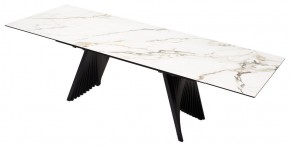 Стол IVAR 180 MARBLES KL-188 Контрастный мрамор, итальянская керамика, ®DISAUR в Качканаре - kachkanar.mebel24.online | фото 5