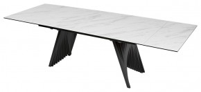 Стол IVAR 200 MARBLES KL-99 Белый мрамор, итальянская керамика, ®DISAUR в Качканаре - kachkanar.mebel24.online | фото 1
