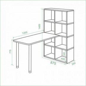 Стол компьютерный Bartolo в Качканаре - kachkanar.mebel24.online | фото 2