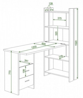 Стол компьютерный Домино Lite СТЛ-ОВ+С120Р в Качканаре - kachkanar.mebel24.online | фото 2