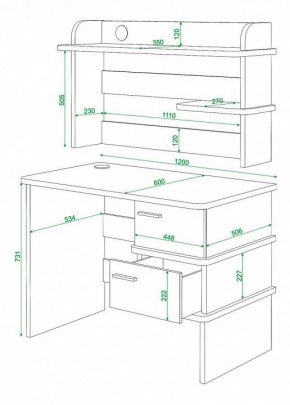 Стол компьютерный Домино нельсон СД-15 в Качканаре - kachkanar.mebel24.online | фото 3