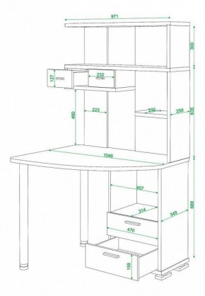 Стол компьютерный Домино нельсон СК-20 в Качканаре - kachkanar.mebel24.online | фото 5