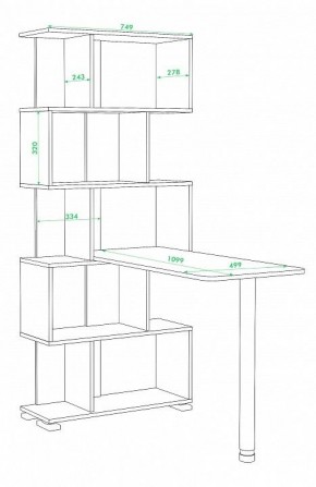 Стол компьютерный Домино нельсон СЛ-5СТ в Качканаре - kachkanar.mebel24.online | фото 2