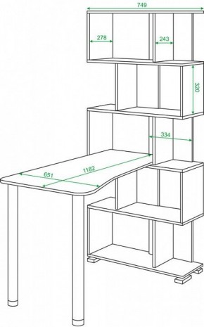 Стол компьютерный Домино нельсон СЛ-5СТ-2 в Качканаре - kachkanar.mebel24.online | фото 2