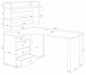 Стол компьютерный Домино нельсон СР-165М в Качканаре - kachkanar.mebel24.online | фото 2