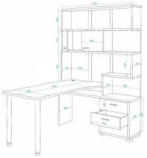 Стол компьютерный Домино нельсон СР-420/130 в Качканаре - kachkanar.mebel24.online | фото 2