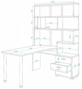 Стол компьютерный Домино нельсон СР-420/150 в Качканаре - kachkanar.mebel24.online | фото 2