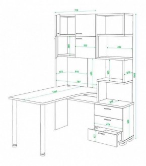 Стол компьютерный Домино нельсон СР-500М140 в Качканаре - kachkanar.mebel24.online | фото 3