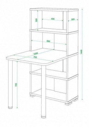 Стол компьютерный Домино СБ-10М4 в Качканаре - kachkanar.mebel24.online | фото 3