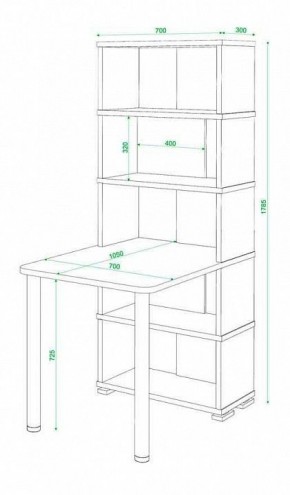 Стол компьютерный Домино СБ-10М5 в Качканаре - kachkanar.mebel24.online | фото 4