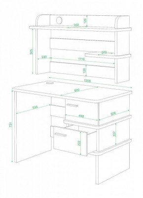 Стол компьютерный Домино СД-15 в Качканаре - kachkanar.mebel24.online | фото 2