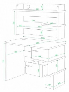 Стол компьютерный Домино СД-15 в Качканаре - kachkanar.mebel24.online | фото 2