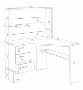 Стол компьютерный Домино СД-45 в Качканаре - kachkanar.mebel24.online | фото 2