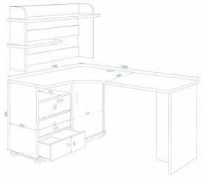 Стол компьютерный Домино СР-145 в Качканаре - kachkanar.mebel24.online | фото 2