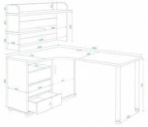 Стол компьютерный Домино СР-145М в Качканаре - kachkanar.mebel24.online | фото 2