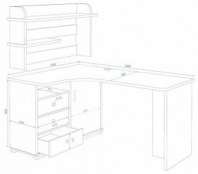 Стол компьютерный Домино СР-165 в Качканаре - kachkanar.mebel24.online | фото 2