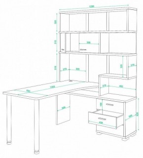Стол компьютерный Домино СР-420/130 в Качканаре - kachkanar.mebel24.online | фото 2