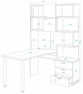 Стол компьютерный Домино СР-500М/140 в Качканаре - kachkanar.mebel24.online | фото 2
