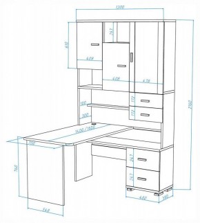 Стол компьютерный Домино СР-620-160 в Качканаре - kachkanar.mebel24.online | фото 2