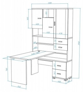 Стол компьютерный Домино СР-620/180 в Качканаре - kachkanar.mebel24.online | фото 2