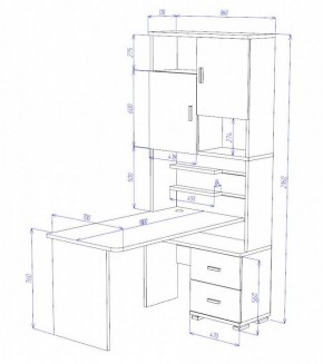 Стол компьютерный Домино СР-720/180 в Качканаре - kachkanar.mebel24.online | фото 2