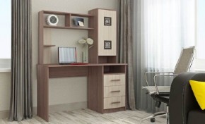 ФАВОРИТ Стол компьютерный (ясень шимо комб.) в Качканаре - kachkanar.mebel24.online | фото