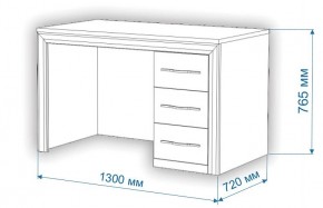 Стол компьютерный Нобиле СтЯ130+НСт130Д в Качканаре - kachkanar.mebel24.online | фото 3