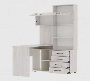 Стол компьютерный "ПКС-11" ЛЕВЫЙ (дуб крафт белый) в Качканаре - kachkanar.mebel24.online | фото 2