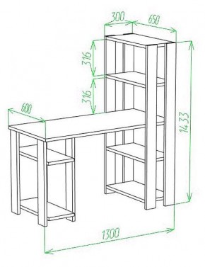 Стол компьютерный Slim СТН-145/130 в Качканаре - kachkanar.mebel24.online | фото 2