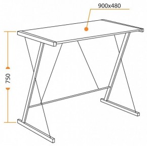 Стол компьютерный WD-09 в Качканаре - kachkanar.mebel24.online | фото 6