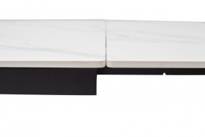 Стол LIVORNO 180 MATT WHITE MARBLE SOLID CERAMIC / BLACK, ®DISAUR в Качканаре - kachkanar.mebel24.online | фото 3