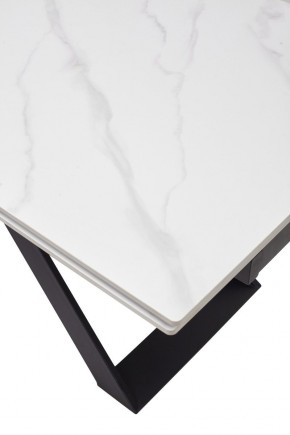 Стол LIVORNO 180 MATT WHITE MARBLE SOLID CERAMIC / BLACK, ®DISAUR в Качканаре - kachkanar.mebel24.online | фото 9