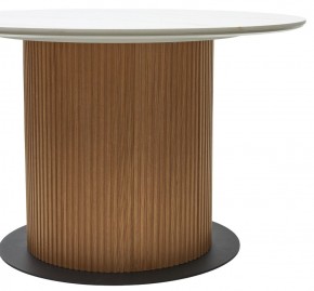 Стол MESA D120 цвет БЕЛЫЙ МРАМОР M326 / Каркас OAK, ®DISAUR в Качканаре - kachkanar.mebel24.online | фото 6