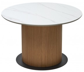 Стол MESA D120 цвет БЕЛЫЙ МРАМОР M326 / Каркас OAK, ®DISAUR в Качканаре - kachkanar.mebel24.online | фото 7